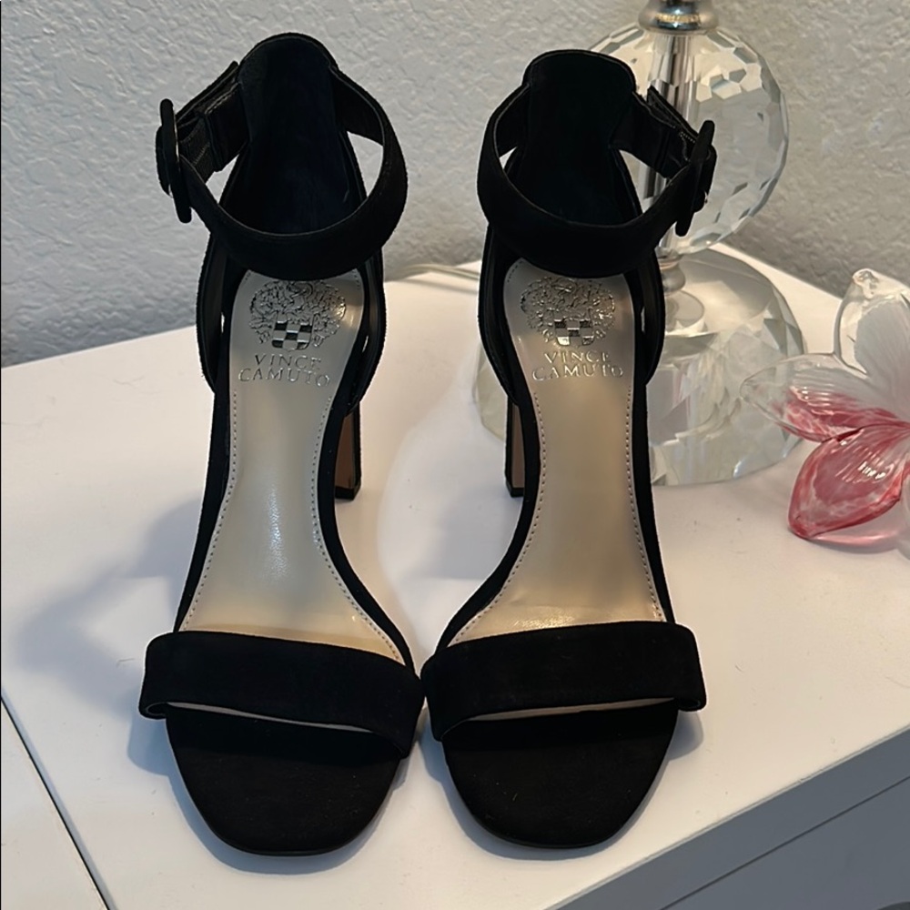 Vince Camuto Black Suede Heels